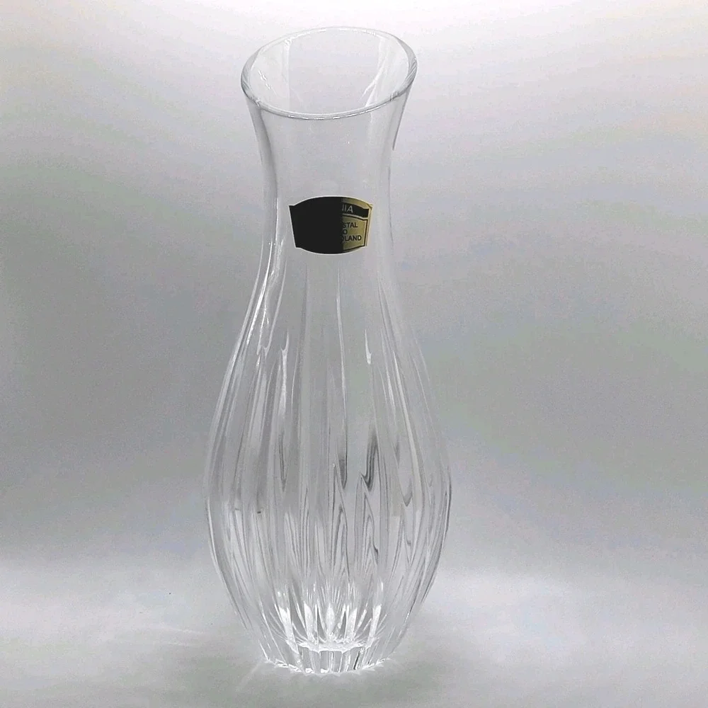 Polonia Lead Crystal Cut Glass‎ Vase 8